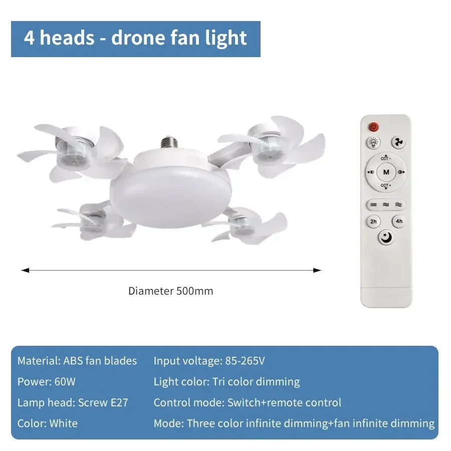 Drone Ceiling Fan Light