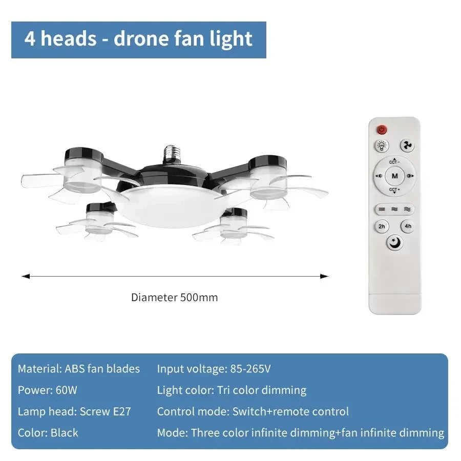 Drone Ceiling Fan Light