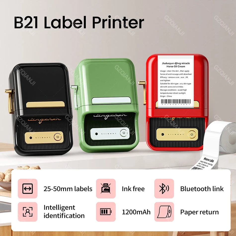 Portable Bluetooth Label Printer
