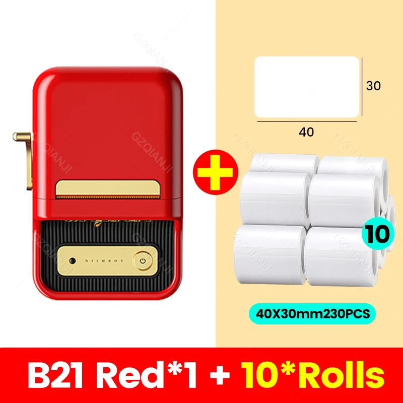 Portable Bluetooth Label Printer