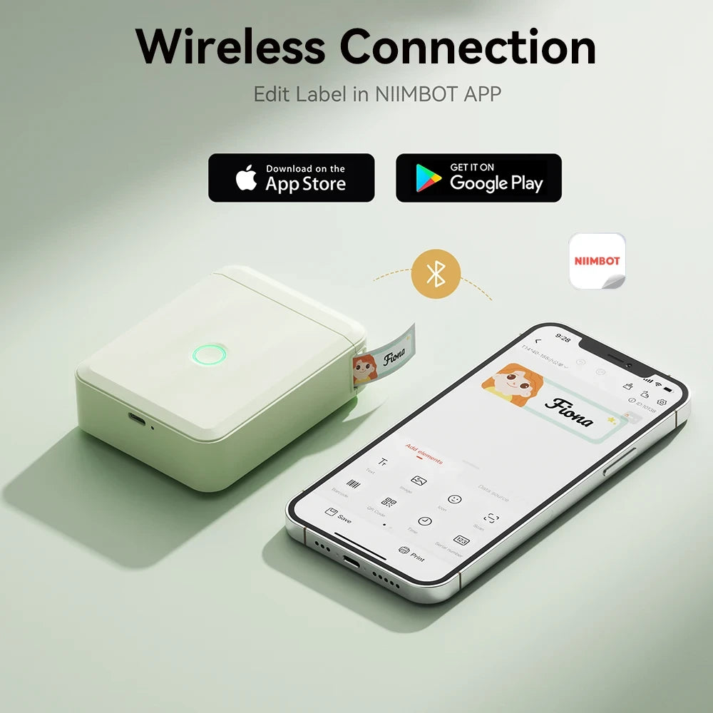 Mini Wireless Thermal Label Maker