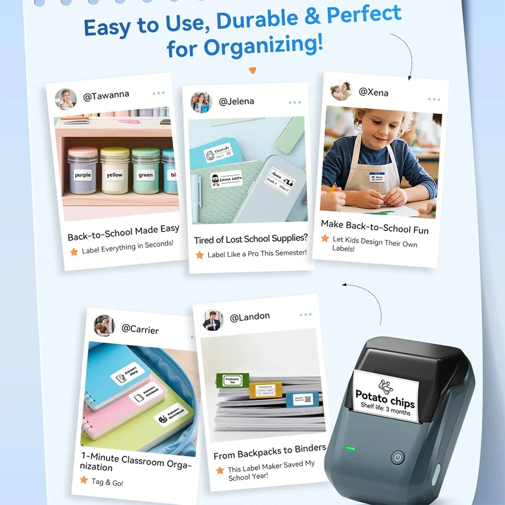 NIIMBOT B1 Portable Thermal Label Printer