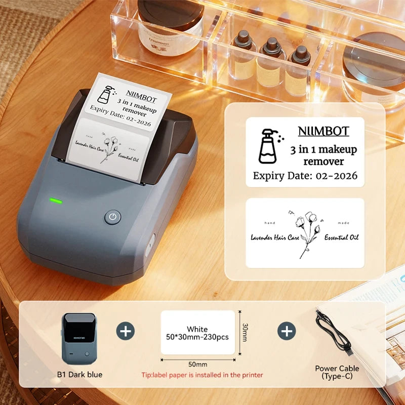 NIIMBOT B1 Portable Thermal Label Printer