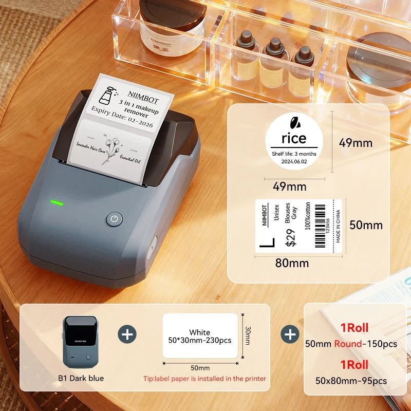 NIIMBOT B1 Portable Thermal Label Printer