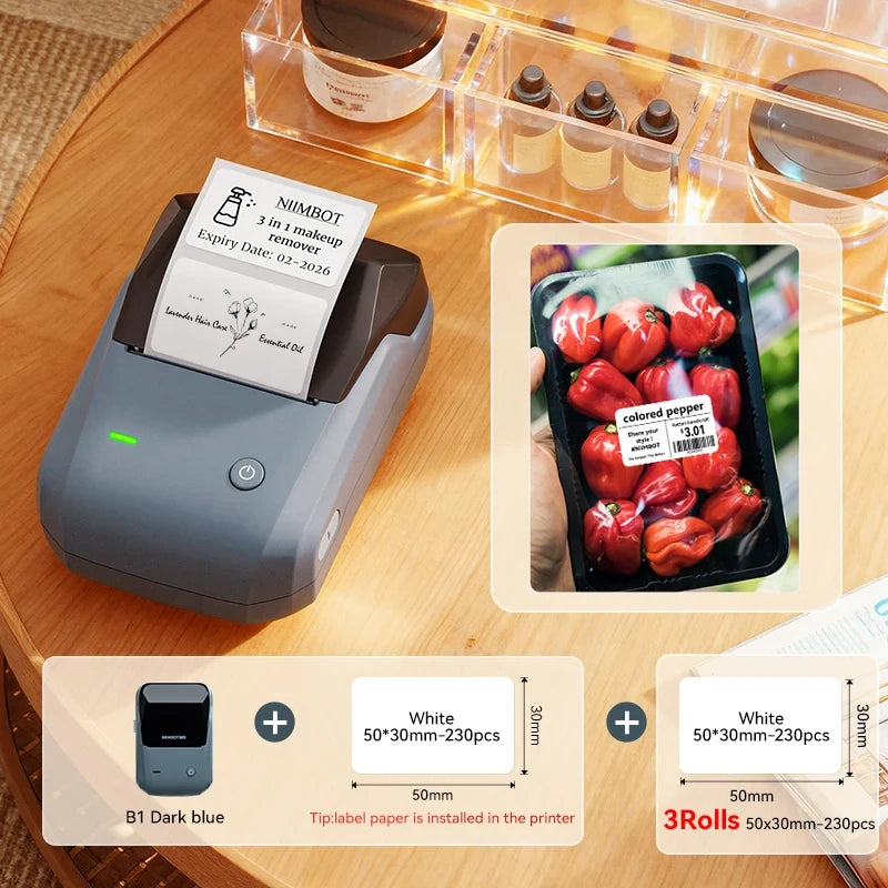 NIIMBOT B1 Portable Thermal Label Printer
