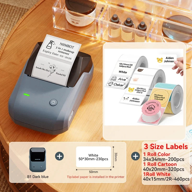 NIIMBOT B1 Portable Thermal Label Printer