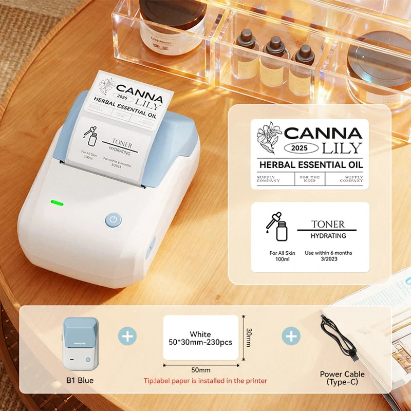 NIIMBOT B1 Portable Thermal Label Printer