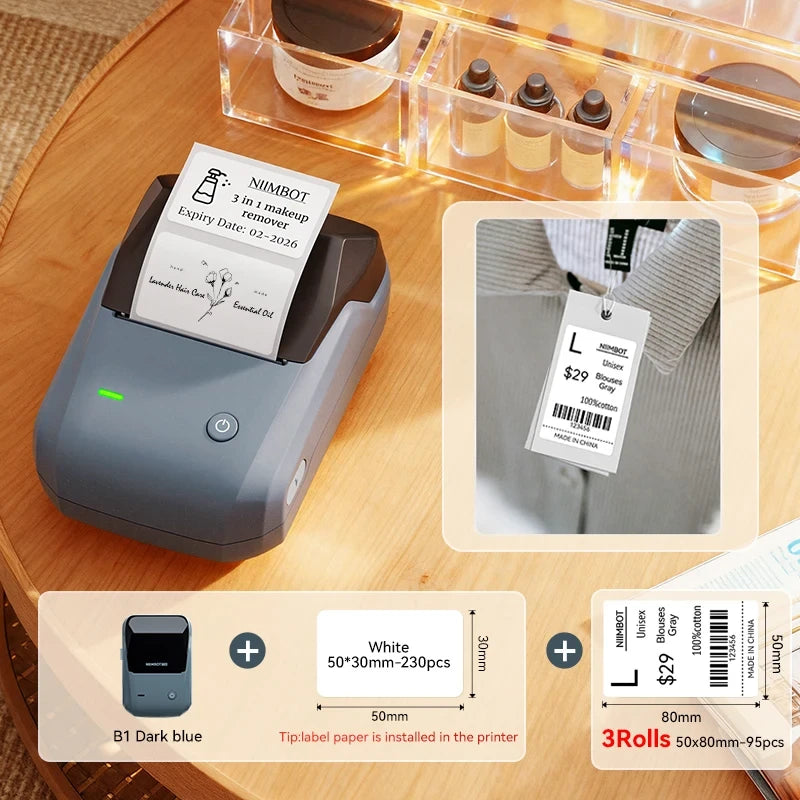 NIIMBOT B1 Portable Thermal Label Printer