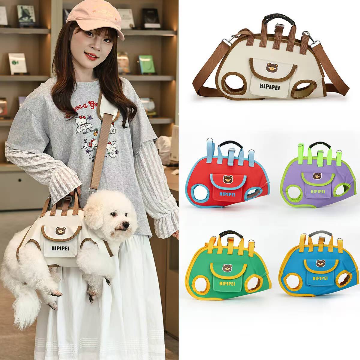 Foldable Breathable Pet Carrier Backpack