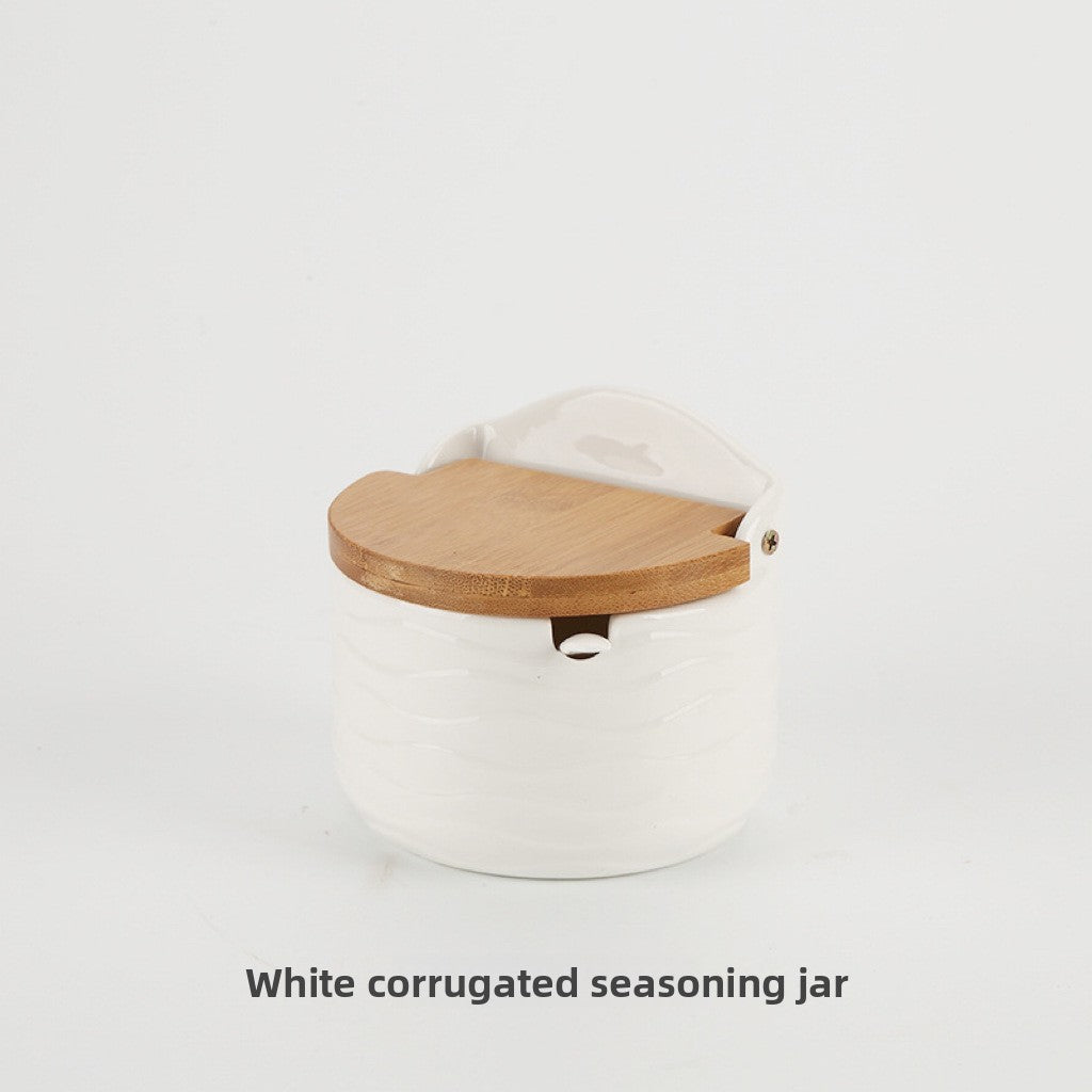 Style Ceramic Seasoning Storage Jar