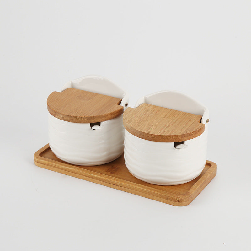 Style Ceramic Seasoning Storage Jar