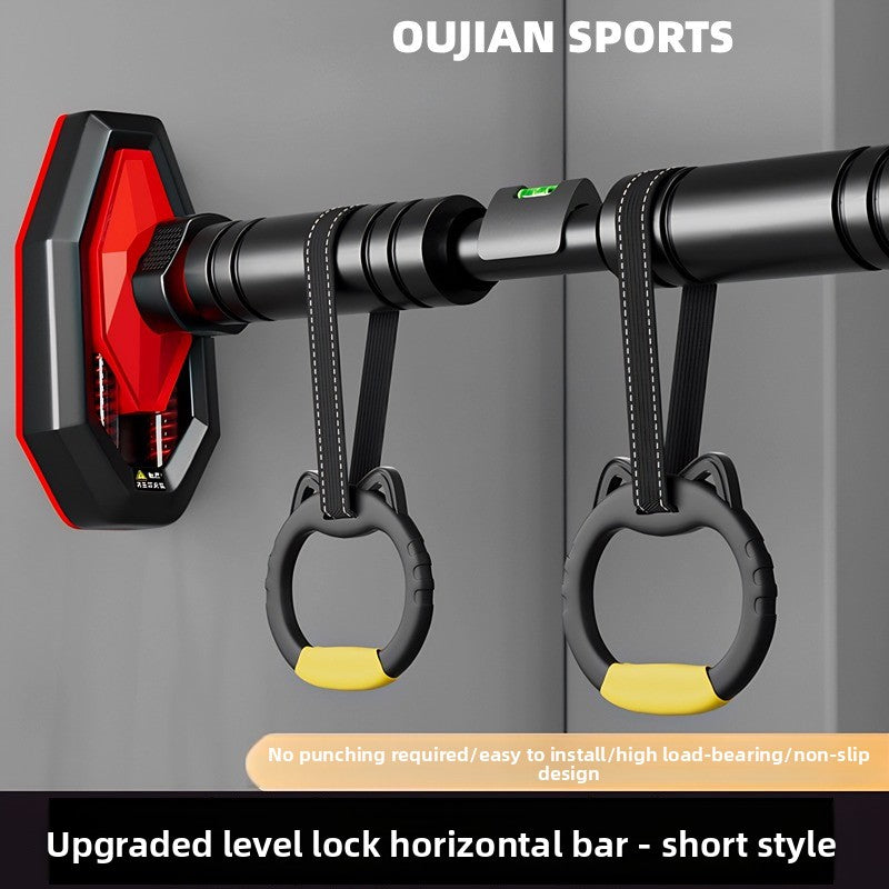 Adjustable Doorway Pull Up Bar with Lifting Rings